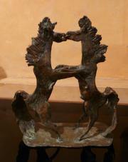 "Cavalli" - scultura in bronzo a cera persa